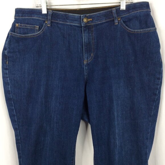 Catherines Jeans Women Size 20WP Stretch Denim Comfort Waist High Rise 26 Inseam - Picture 3 of 8